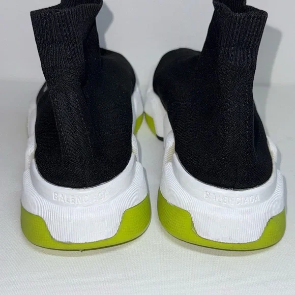BALENCIAGA BLACK KNIT FABRIC SPEED 2.0 HIGH TOP. - Picture 9 of 11